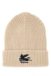 ETRO ETRO LOGO INTARSIA RIBBED BEANIE