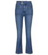 FRAME LE HARDY HIGH-RISE FLARED JEANS,P00568124