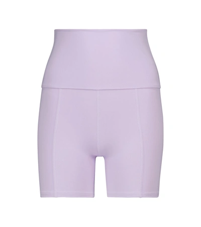 Live The Process Purple Geometric Shorts In S2 Lilac