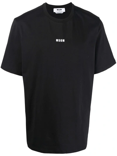 MSGM LOGO-PRINT COTTON T-SHIRT