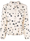 BA&SH DENZEL POLKA-DOT PRINT BLOUSE