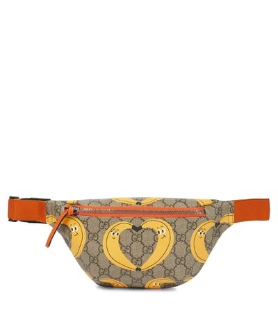 Gucci Kids' X Nina Dzyvulska Gg Supreme Printed Belt Bag In Multicoloured