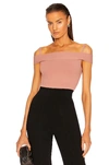 ALAÏA OFF THE SHOULDER BODYSUIT,ALIA-WS46