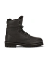 DOLCE & GABBANA LEATHER COMBAT BOOTS