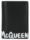 ALEXANDER MCQUEEN ALEXANDER MCQUEEN GRAFFITI LOGO CARDHOLDER