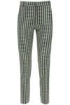 PINKO PINKO CHECKED CROPPED TROUSERS