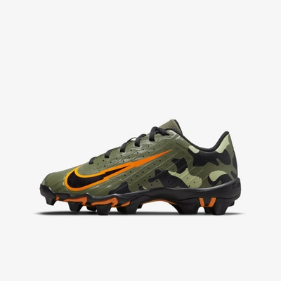 Nike Vapor Ultrafly 4 Keystone Little/big Kids' Baseball Cleats In Medium Olive,black,olive Aura,total Orange