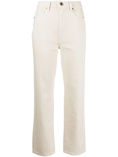 Khaite The Abigail Straight-leg Jeans In Neutrals