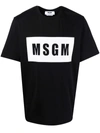 Msgm Cotton T-shirt In Schwarz