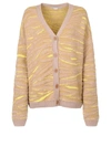 Stella Mccartney Tiger-pattern Knitted Cardigan In Brown