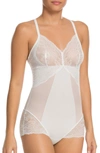 Spanx Spotlight Stretch-tulle And Lace Bodysuit In White