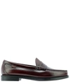 G.h. Bass & Co. Weejuns Larson Penny-slot Loafers In Bordeaux