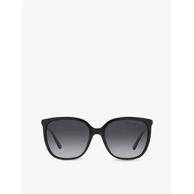 Michael Kors Mk2137u 57 Anaheim Square-frame Acetate Sunglasses In Black