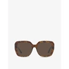 Michael Kors Womens Multi-coloured Mk2140 Manhasset Acetate Square Sunglasses In Multi-coloured
