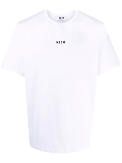 MSGM LOGO-PRINT COTTON T-SHIRT