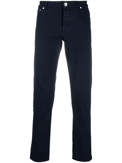 Brunello Cucinelli Slim-fit Jeans In Blu
