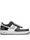 Nike Air Force 1 Lv8 Leather And Textile Mid-top Trainers In Schwarz