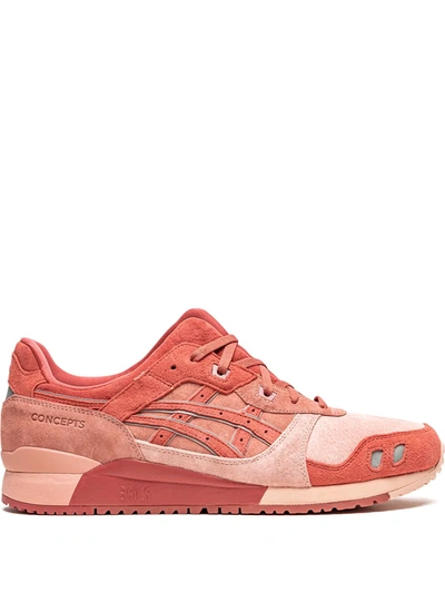 Asics X Concepts Pink Gel Lyte Iii Leather Sneakers