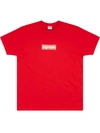 Supreme Fw19 Week 17 Bandana Box Logo Tee Cashew Short Sleeve Unisex Red