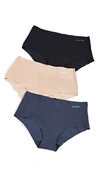 CALVIN KLEIN UNDERWEAR INVISIBLES HIPSTER 3 PACK BLACK/LIGHT CARAMEL/SPEAKEASY,CKLEN42532