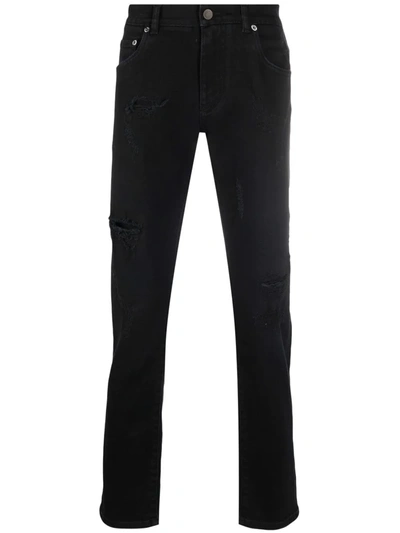 Dolce & Gabbana Mid-rise Straight-leg Jeans In Variante Abbinata