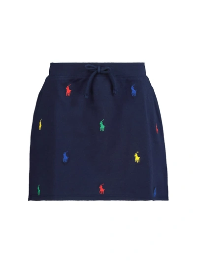 Polo Ralph Lauren Kids Skirt For Girls In Blue