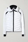 Canada Goose Hybridge Base Hooded Quilted Shell Down Jacket In White