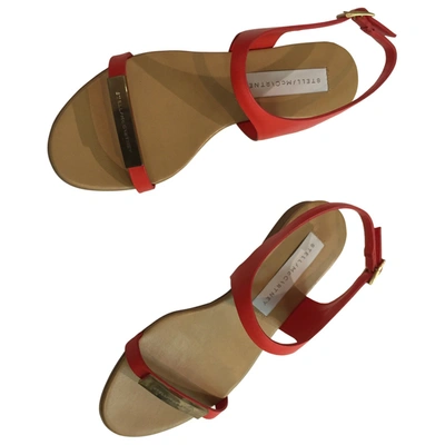 Pre-owned Stella Mccartney Sandals In Red