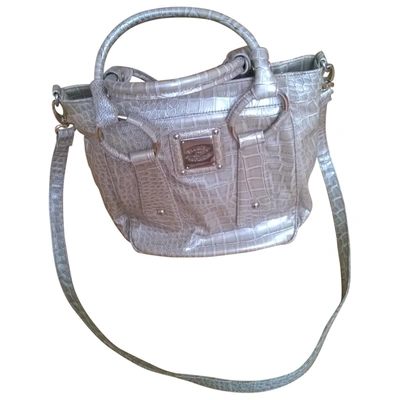 Pre-owned Blugirl Blumarine Python Print Handbag In Brown