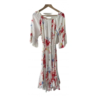 Pre-owned Mos Mosh Maxi Dress In White