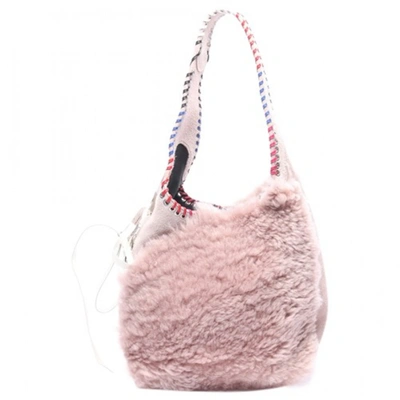 Pre-owned Alexander Mcqueen Leather Handbag In Pink