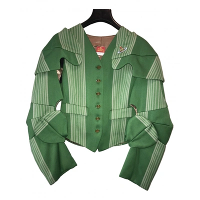 Pre-owned Vivienne Westwood Wool Jacket In Green
