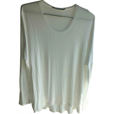 Pre-owned Margaux Lonnberg White Viscose Top