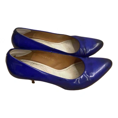 Pre-owned Maison Margiela Leather Heels In Blue