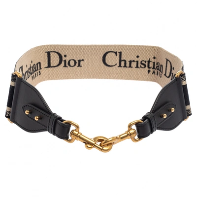 Pre-owned Dior Cloth Bag Charm In Black