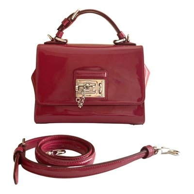 Pre-owned Dolce & Gabbana Patent Leather Crossbody Bag In Pink