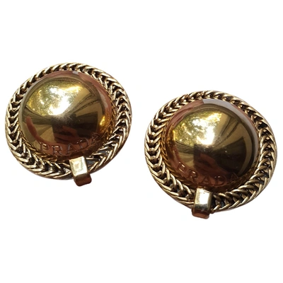 Pre-owned Prada Earrings In Gold