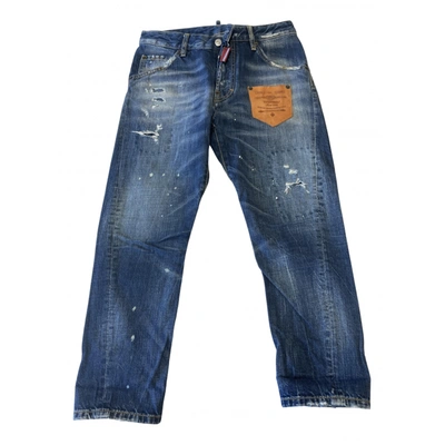 Pre-owned Dsquared2 Boyfriend Jeans In Blue