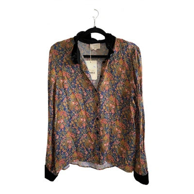 Pre-owned Sézane Silk Shirt In Multicolour