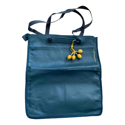 Pre-owned Mandarina Duck Leather Tote In Blue