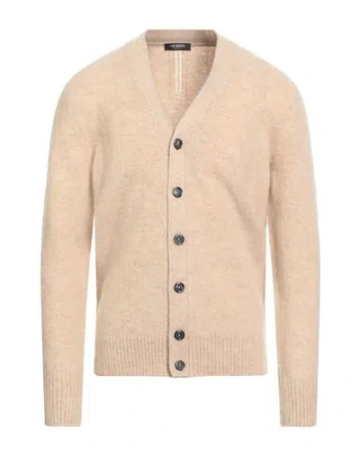 +39 Masq Man Cardigan Beige Size 44 Wool