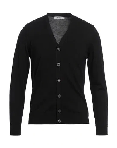 +39 Masq Man Cardigan Black Size 44 Merino Wool