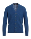 +39 Masq Man Cardigan Blue Size 40 Wool