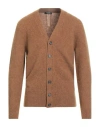+39 Masq Man Cardigan Brown Size 44 Wool