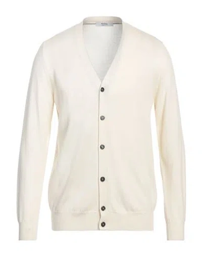 +39 Masq Man Cardigan Cream Size 42 Merino Wool
