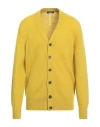 +39 Masq Man Cardigan Lime Green Size 44 Wool