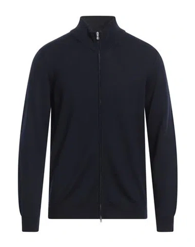 +39 Masq Man Cardigan Midnight Blue Size 42 Merino Wool
