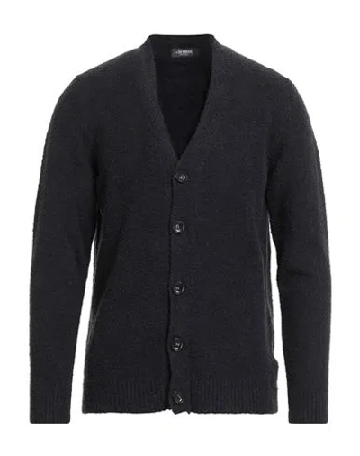 +39 Masq Man Cardigan Midnight Blue Size 42 Wool, Polyamide