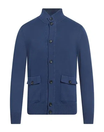 +39 Masq Man Cardigan Navy Size 42 Cotton
