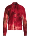 +39 Masq Man Cardigan Red Size 40 Wool, Polyamide